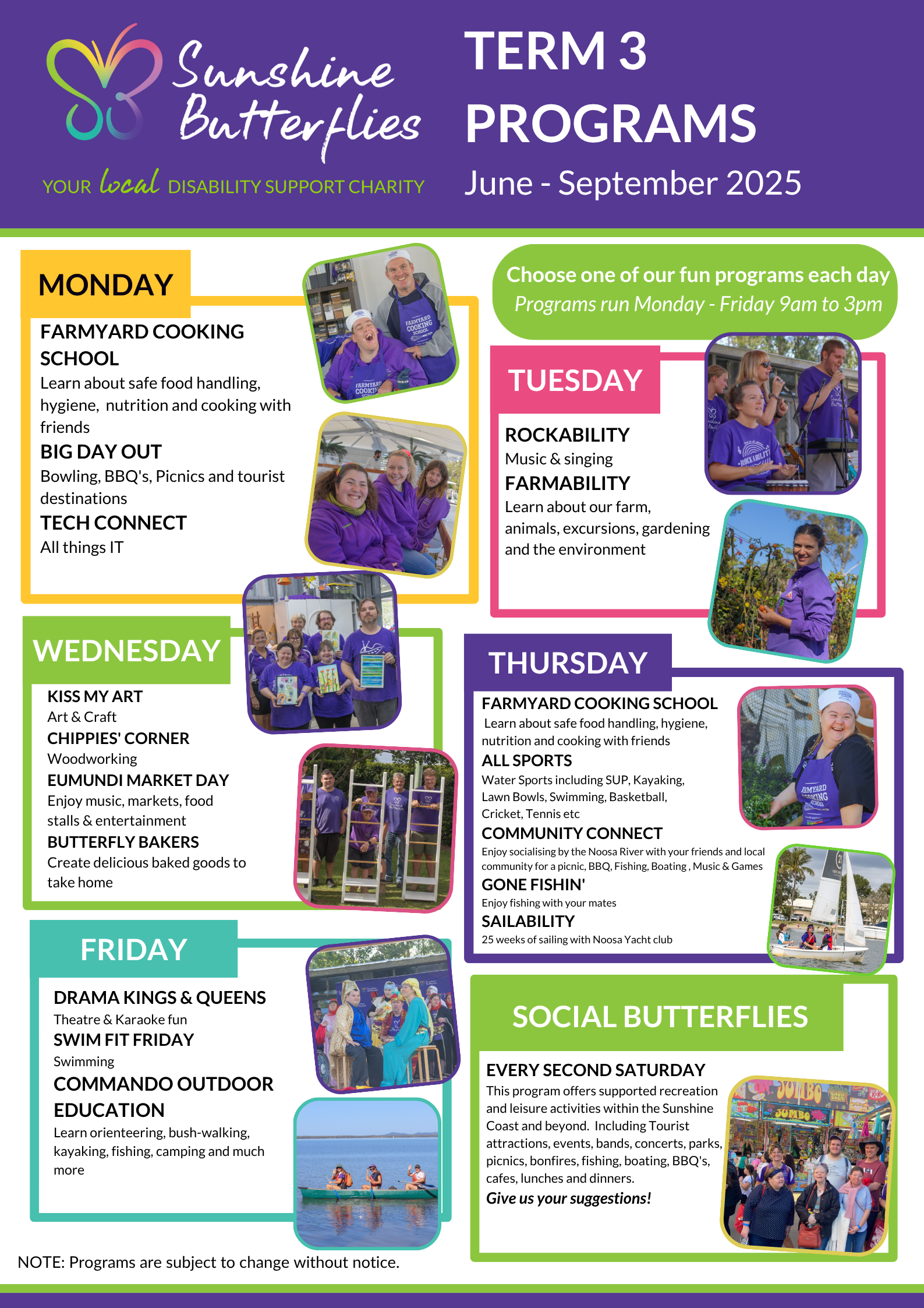 Program Timetable